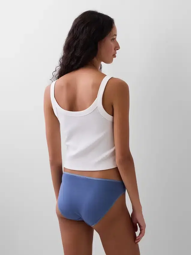 Bikini aus Bio-Stretch-Baumwolle (3er-Pack)