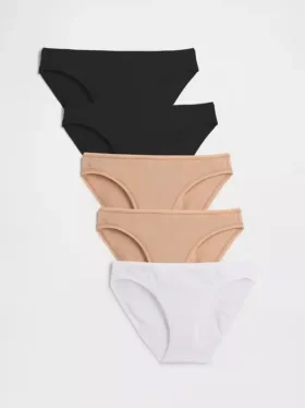 Bikini aus Bio-Stretch-Baumwolle (5er-Pack)