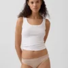 Bikini aus Bio-Stretch-Baumwolle mit Logo