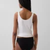 Bikini aus Bio-Stretch-Baumwolle mit Logo