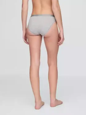 Bikini aus Bio-Stretch-Baumwolle mit Logo