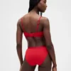Bikini aus Bio-Stretch-Baumwolle mit Logo