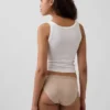 Bikini aus Bio-Stretch-Baumwolle mit Logo