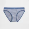 Bikini aus Bio-Stretch-Baumwolle mit Logo