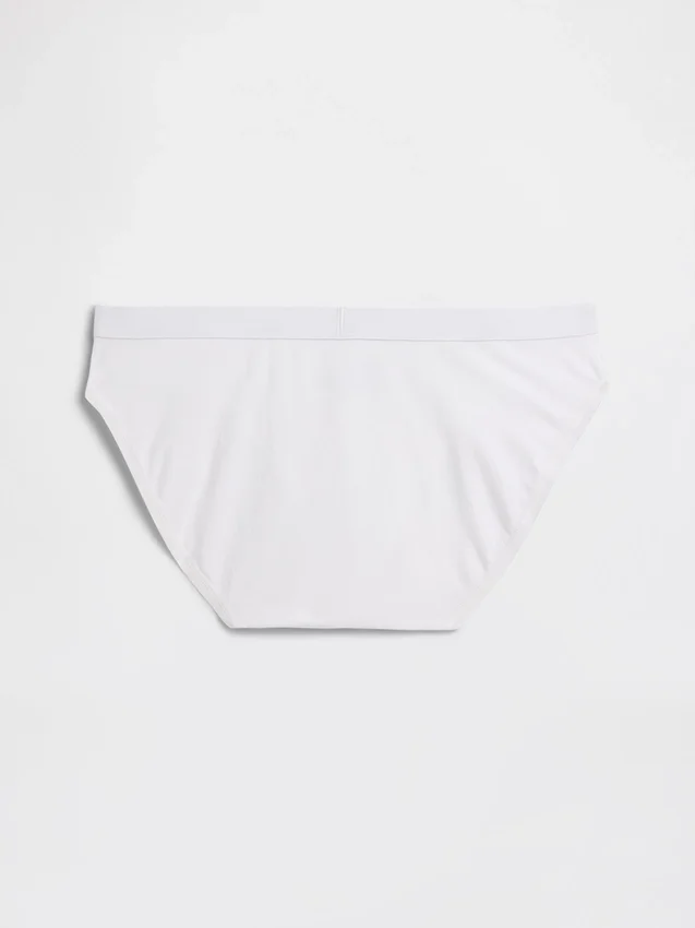 Bikini aus Bio-Stretch-Baumwolle mit Logo