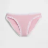 Bikini aus Bio-Stretch-Baumwolle mit Spitzenbesatz