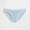 Bikini aus Bio-Stretch-Baumwolle mit Spitzenbesatz