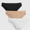 Bikini-Slip aus Bio-Stretch-Baumwolle (3er-Pack)