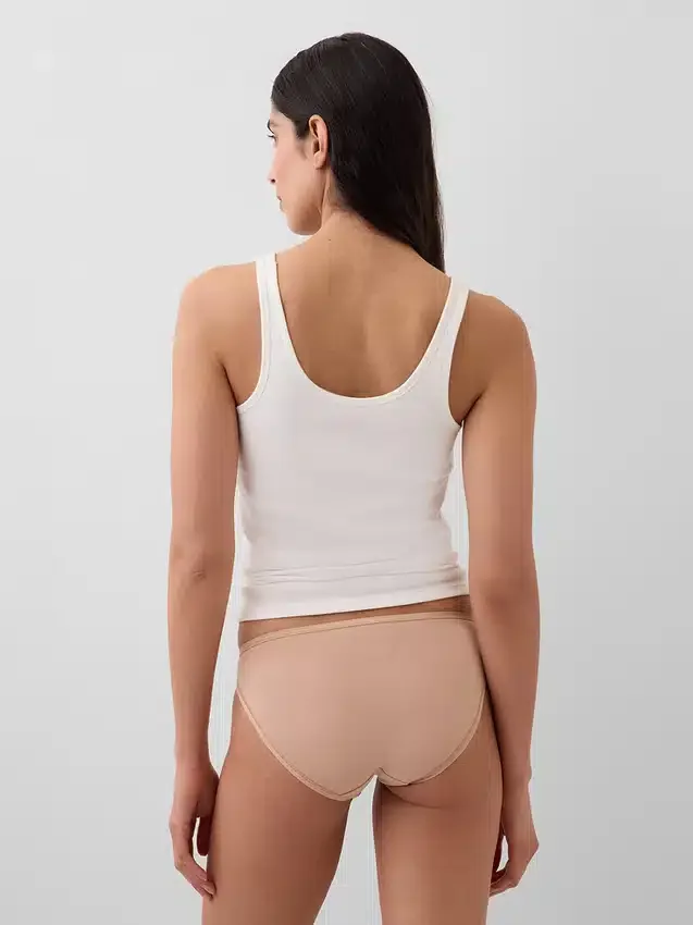 Bikini-Slip aus Bio-Stretch-Baumwolle (3er-Pack)