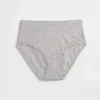 Bikini-Slip aus Bio-Stretch-Baumwolle mit hoher Leibhöhe