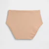 Bikini-Slip aus Bio-Stretch-Baumwolle mit hoher Leibhöhe