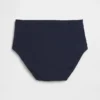 Bikini-Slip aus Bio-Stretch-Baumwolle mit hoher Leibhöhe