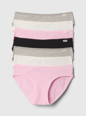 Bikini-Slips aus Bio-Stretch-Baumwolle für Kinder (7er-Pack)