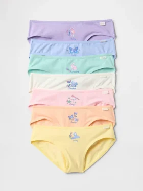 Bikini-Slips für Kinder mit Wochentagen (7er-Pack)