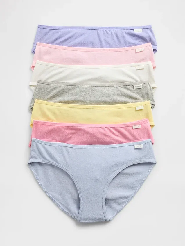 Bikini-Slips für Kinder mit Wochentagen (7er-Pack)