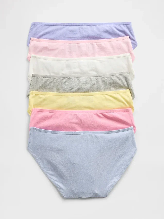 Bikini-Slips für Kinder mit Wochentagen (7er-Pack)