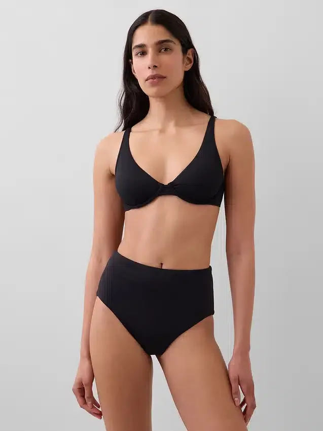 Bikini-Unterteil mit hoher Taille