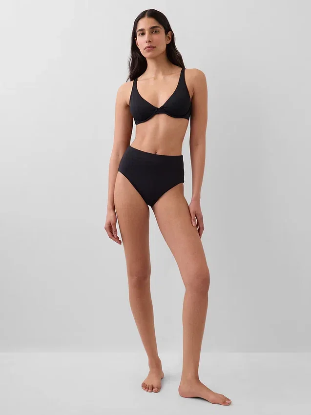 Bikini-Unterteil mit hoher Taille