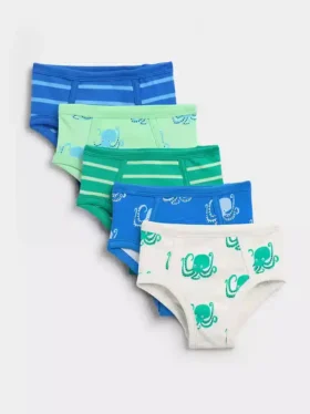 Bio-Baumwoll-Slips für Kleinkinder (5er-Pack)