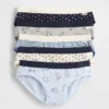 Bio-Bikini-Slips aus Stretch-Baumwolle für Kinder (5er-Pack)