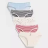Bio-Bikini-Slips aus Stretch-Baumwolle für Kinder (5er-Pack)