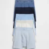 Bio-Boxershorts aus Stretch-Baumwolle mit Logo für Kinder (5er-Pack)