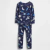 Bio-Pyjama-Set aus gebürsteter Baumwolle für Baby & Kleinkind mit Weltraum-Motiv