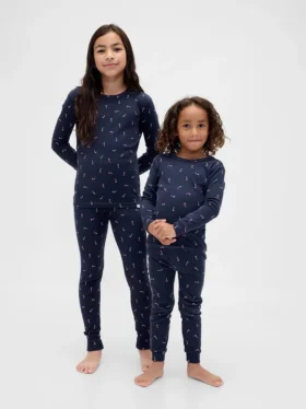Bio-Pyjama-Set aus gebürsteter Baumwolle für Kinder und Babys