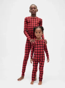 Bio-Pyjama-Set aus gebürsteter Baumwolle für Kinder und Babys