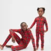 Bio-Pyjama-Set aus gebürsteter Baumwolle für Kinder und Babys