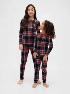 Bio-Pyjama-Set aus gebürsteter Baumwolle für Kinder und Babys