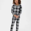 Bio-Pyjama-Set aus gebürsteter Baumwolle für Kinder und Babys