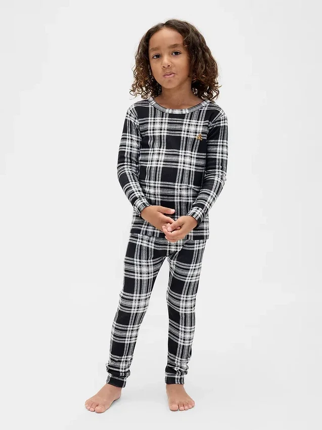 Bio-Pyjama-Set aus gebürsteter Baumwolle für Kinder und Babys