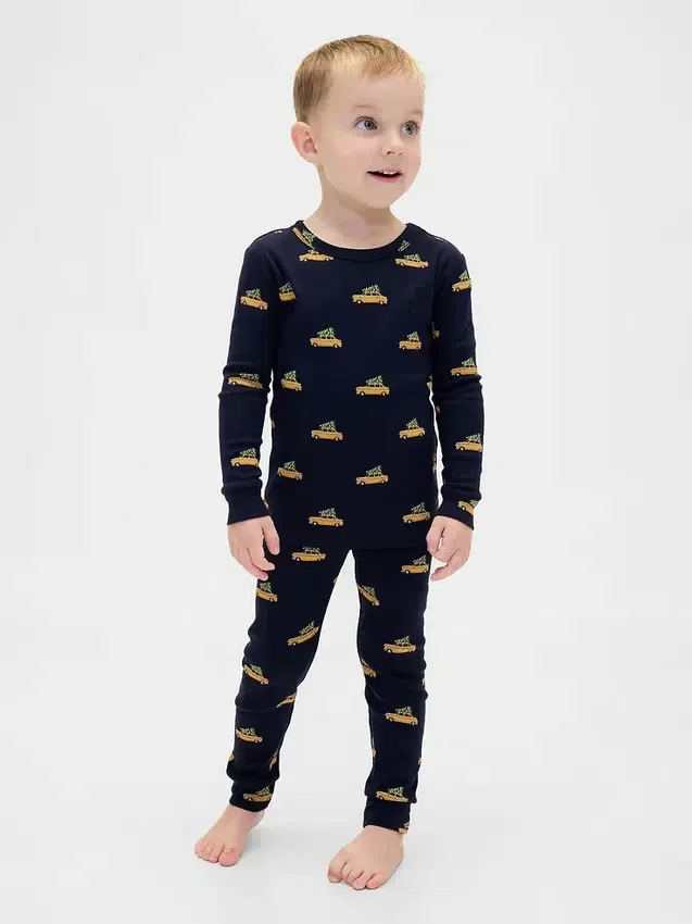 Bio-Pyjama-Set aus gebürsteter Baumwolle für Kinder und Babys