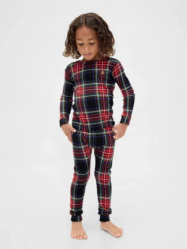 Bio-Pyjama-Set aus gebürsteter Baumwolle für Kinder und Babys