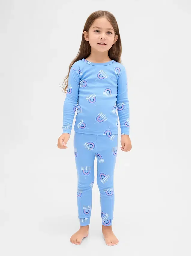 Bio-Pyjama-Set aus gebürsteter Baumwolle für Kinder und Babys