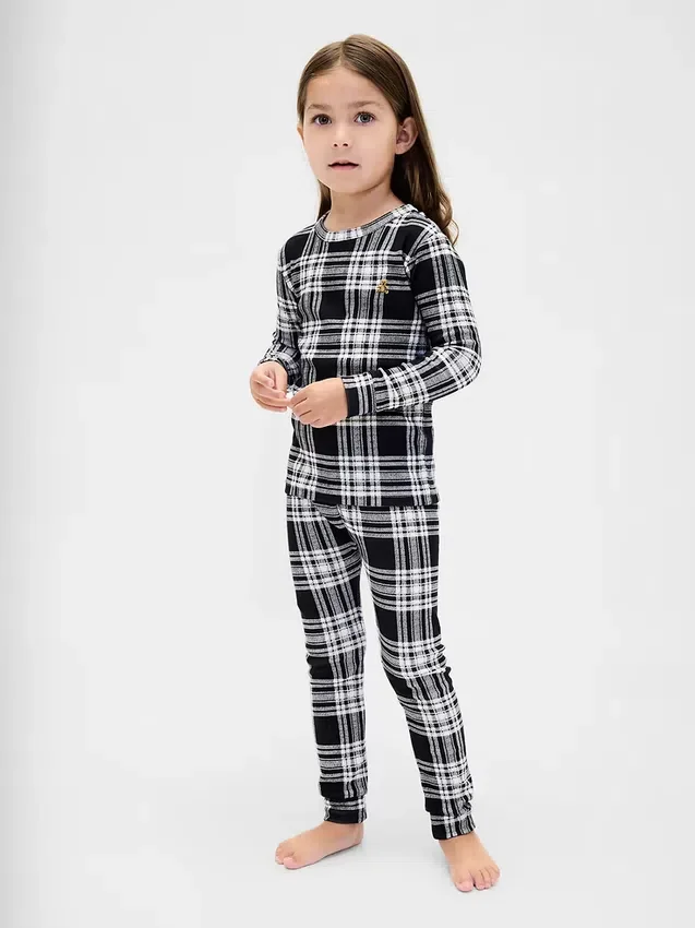 Bio-Pyjama-Set aus gebürsteter Baumwolle für Kinder und Babys
