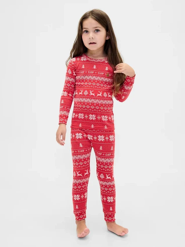 Bio-Pyjama-Set aus gebürsteter Baumwolle für Kinder und Babys