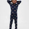 Bio-Pyjama-Set aus gebürsteter Baumwolle für Kinder und Babys
