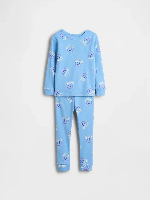 Bio-Pyjama-Set aus gebürsteter Baumwolle für Kinder und Babys