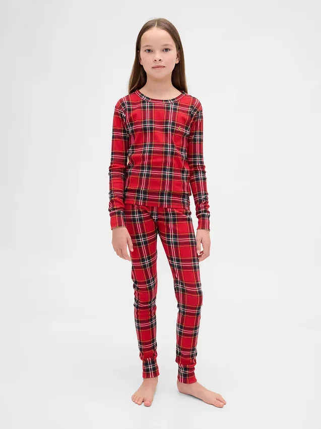 Bio-Pyjama-Set aus gebürsteter Baumwolle für Kinder und Babys