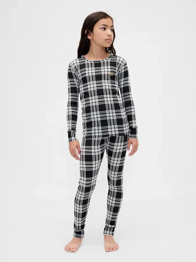 Bio-Pyjama-Set aus gebürsteter Baumwolle für Kinder und Babys