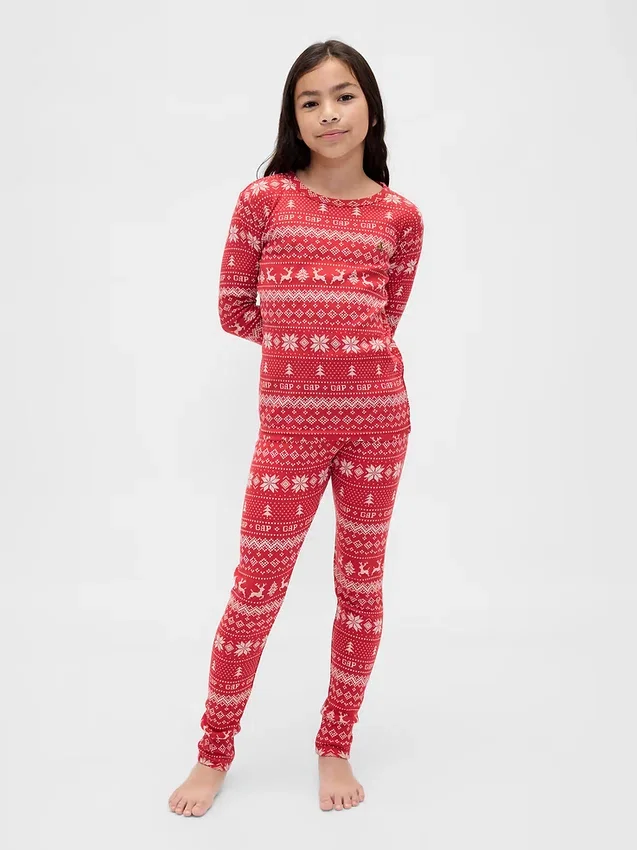 Bio-Pyjama-Set aus gebürsteter Baumwolle für Kinder und Babys