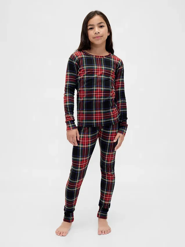 Bio-Pyjama-Set aus gebürsteter Baumwolle für Kinder und Babys