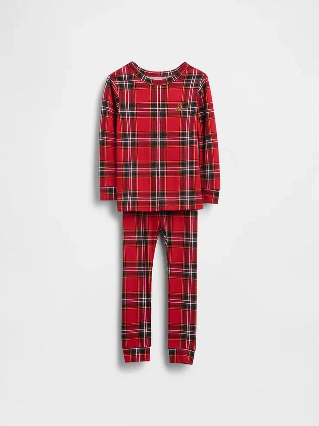Bio-Pyjama-Set aus gebürsteter Baumwolle für Kinder und Babys