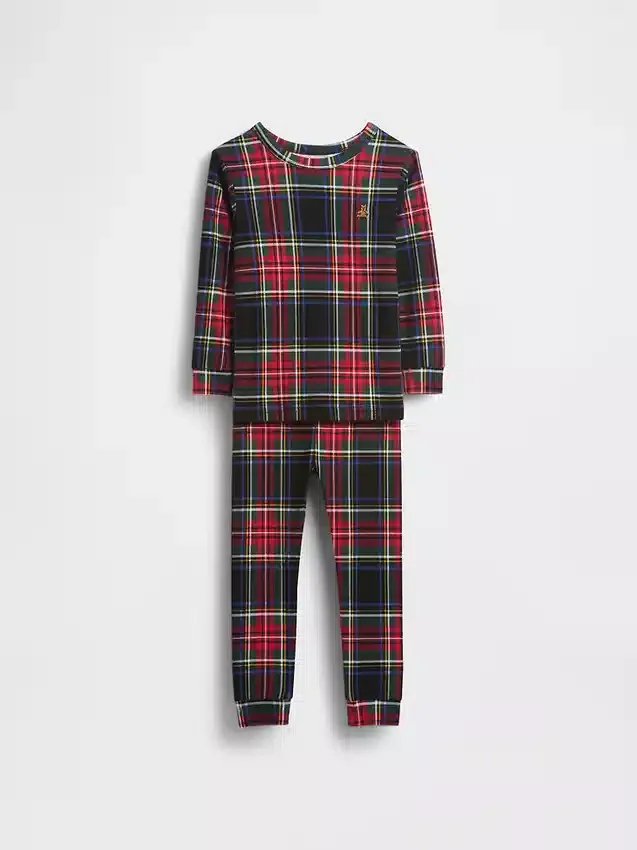 Bio-Pyjama-Set aus gebürsteter Baumwolle für Kinder und Babys