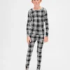 Bio-Pyjama-Set aus gebürsteter Baumwolle für Kinder und Babys