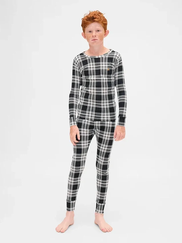 Bio-Pyjama-Set aus gebürsteter Baumwolle für Kinder und Babys