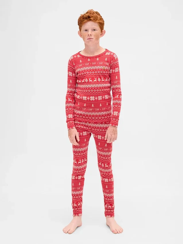 Bio-Pyjama-Set aus gebürsteter Baumwolle für Kinder und Babys