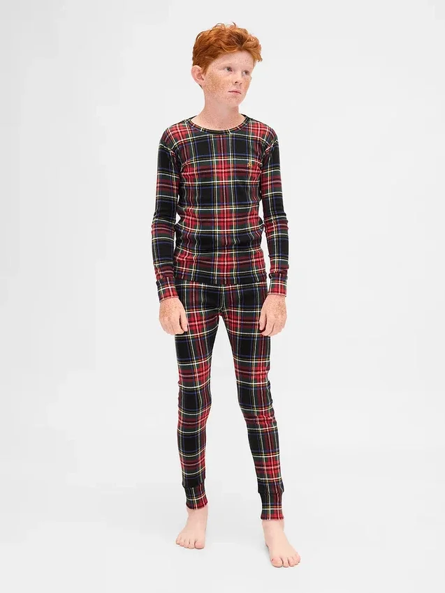 Bio-Pyjama-Set aus gebürsteter Baumwolle für Kinder und Babys